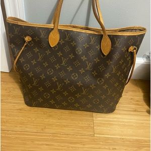 Authentic Louis Vuitton Monogram Neverfull MM Tote Bag